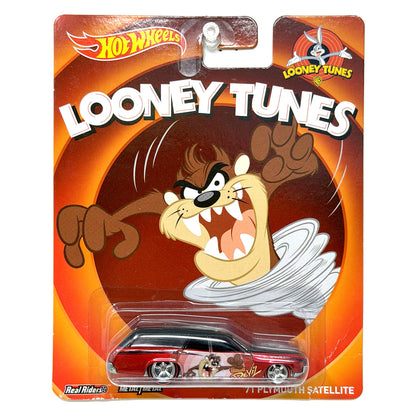 Hot Wheels Looney Tunes 1971 Plymouth Satellite 1:64 Diecast Real Riders