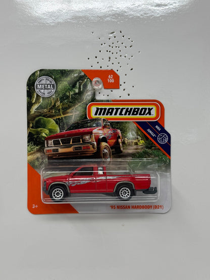 Matchbox MBX Jungle 1995 Nissan Hardbody (D21) 1:64 Diecast Short Card