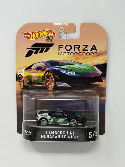Hot Wheels Retro Entertainment Forza Lamborghini Huracan LP 610-4 1:64 Diecast