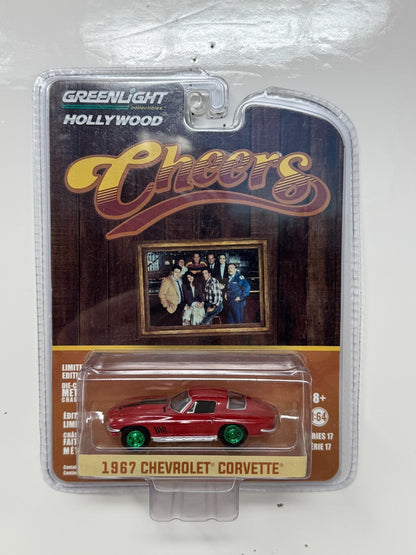 Greenlight Hollywood Cheers 1967 Chevrolet Corvette CHASE 1:64 Diecast