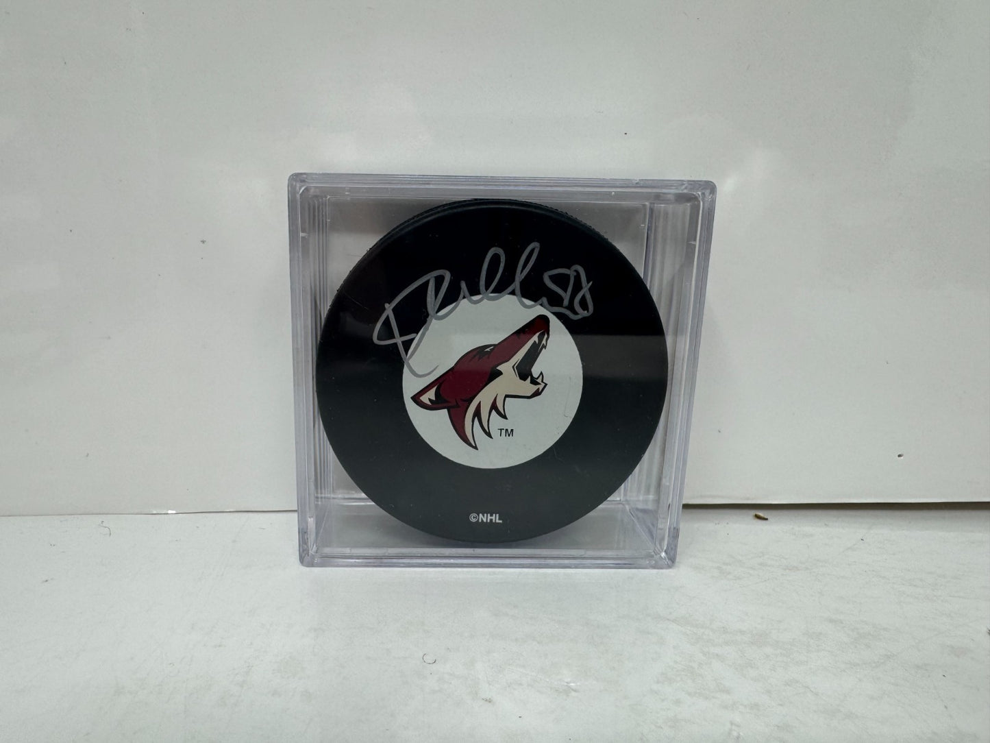 Peter Mueller Phoenix Coyotes Signed NHL Autograph Puck Silver Auto