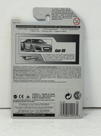 Hot Wheels First Editions 2008 Audi R8 1:64 Diecast Black V2