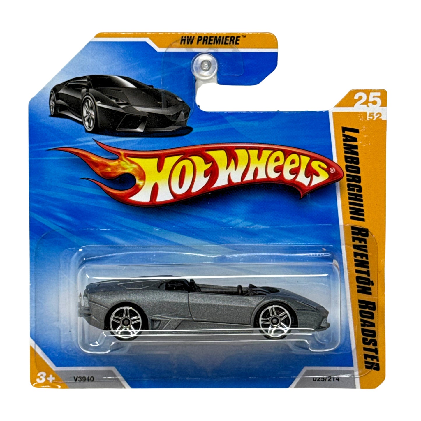 Hot Wheels Premiere Lamborghini Reventón Roadster 1:64 Diecast Short Card