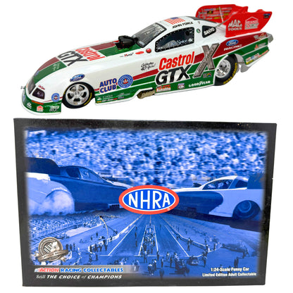 Action NHRA John Force Castrol Retro Ford Mustang Funny Car Liquid 1:24 Diecast