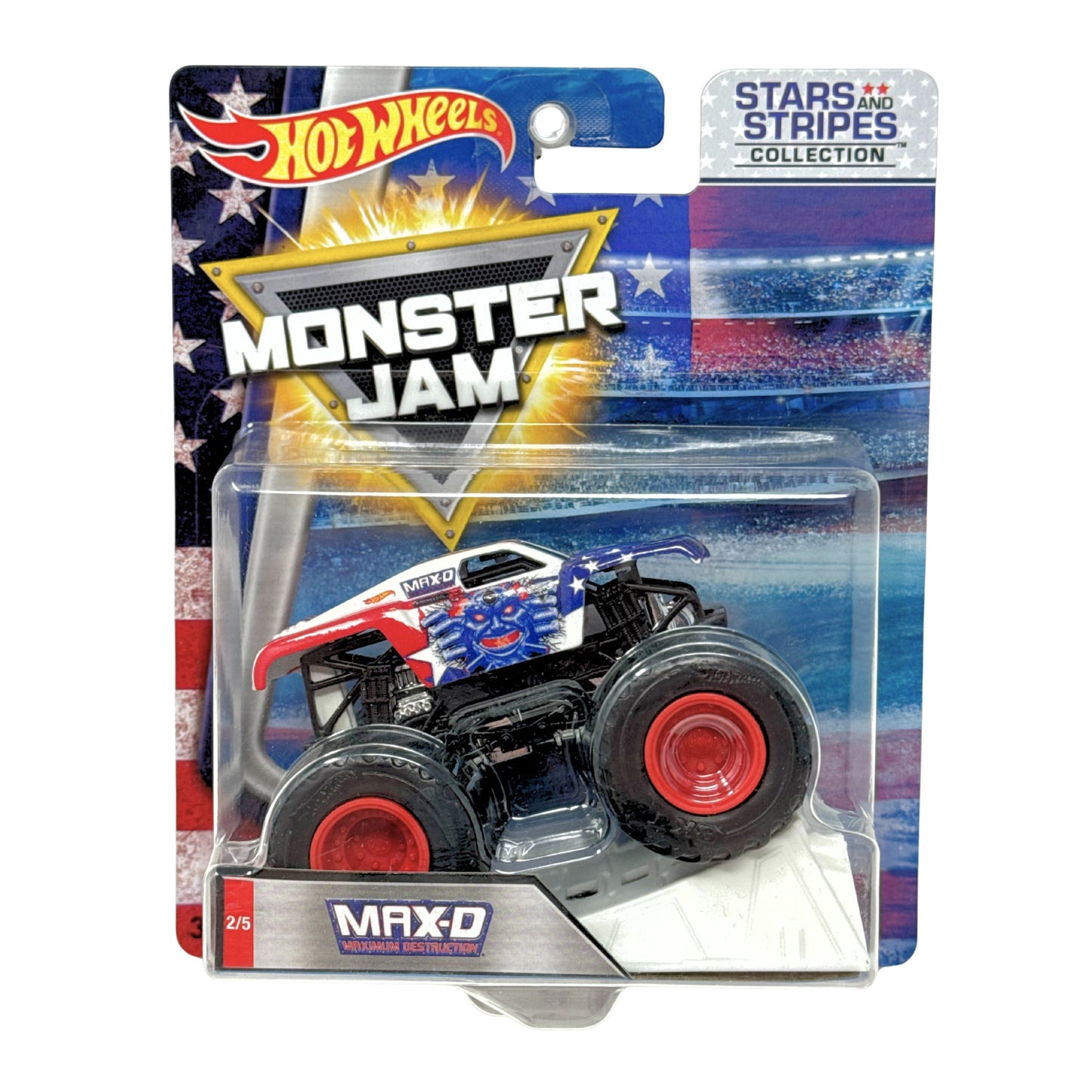 Hot Wheels Monster Jam Stars and Stripes Max-D 1:64 Diecast