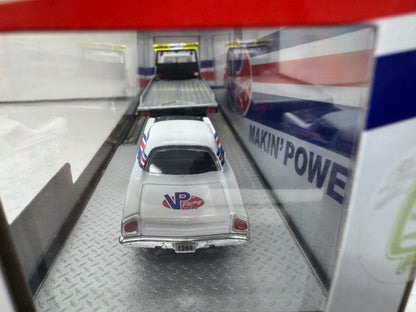 M2 Machines Auto Hauler 1970 Dodge L600 & 1969 Plymouth Road Runner 1:64 Diecast