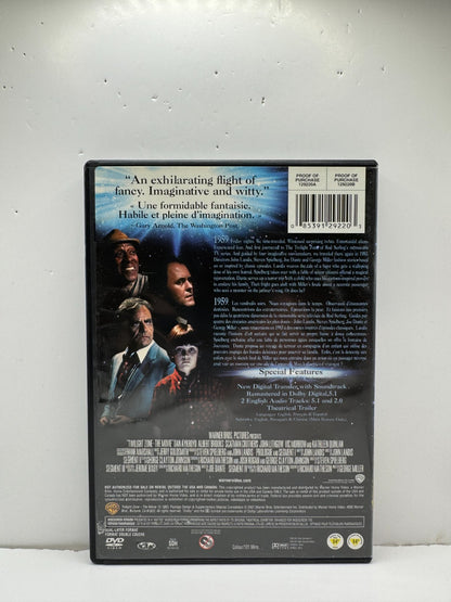 Twilight Zone The Movie (DVD) Dan Aykroyd Horror