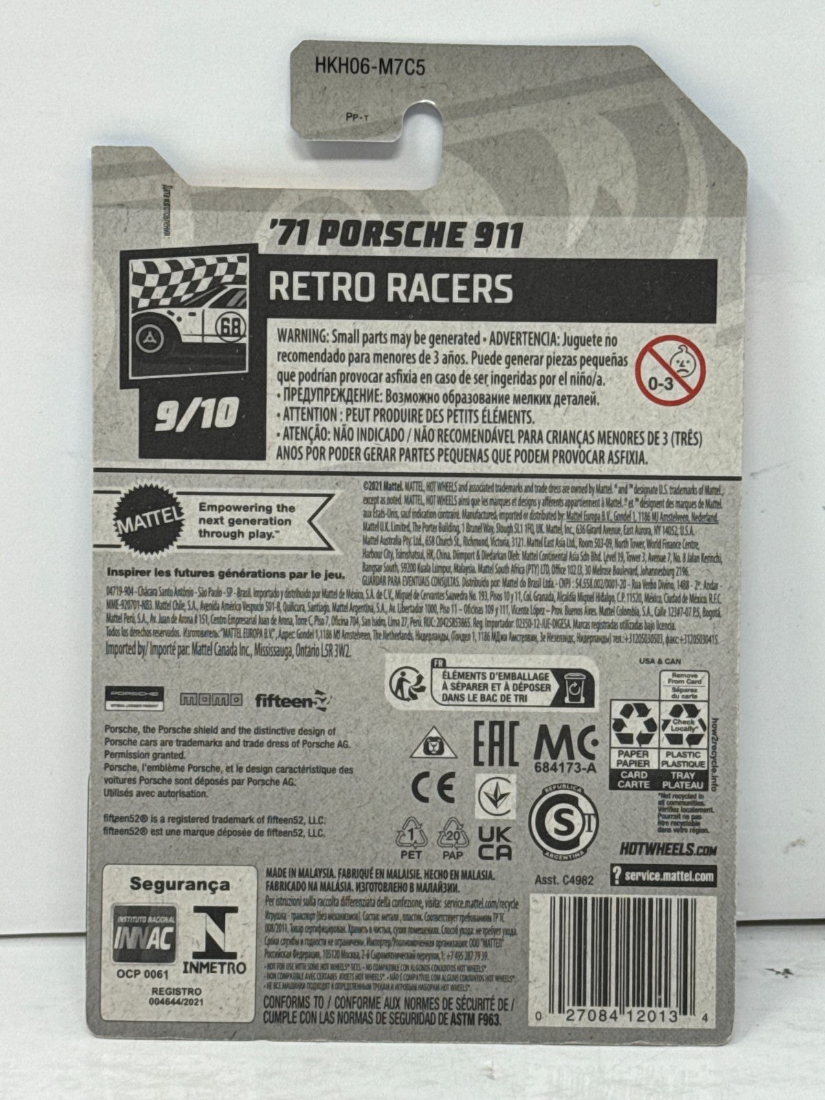 Hot Wheels Retro Racers 1971 Porsche 911 1:64 Diecast