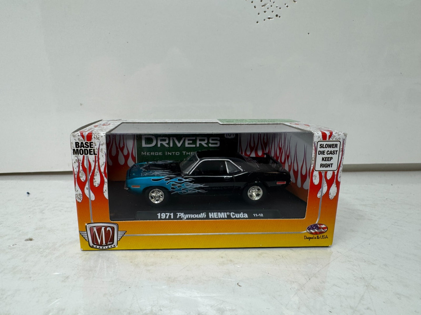M2 Machines 1971 Plymouth HEMI Cuda Auto Drivers 1:64 Diecast