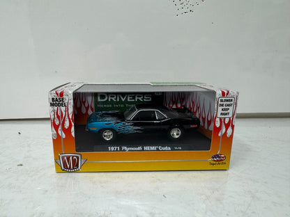 M2 Machines 1971 Plymouth HEMI Cuda Auto Drivers 1:64 Diecast