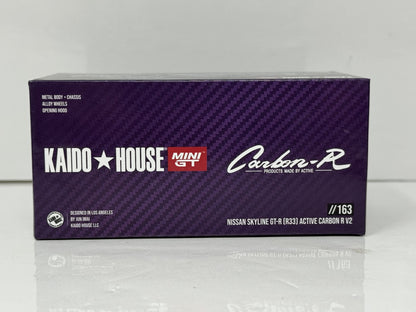 Kaido House MINI GT Nissan Skyline GT-R (R33) Active Carbon R V2 1:64 Diecast
