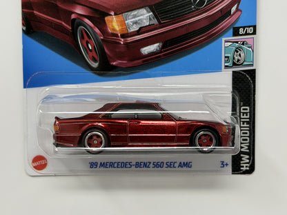 Hot Wheels Super Treasure Hunt 1989 Mercedes-Benz 560 SEC AMG 1:64 Diecast STH