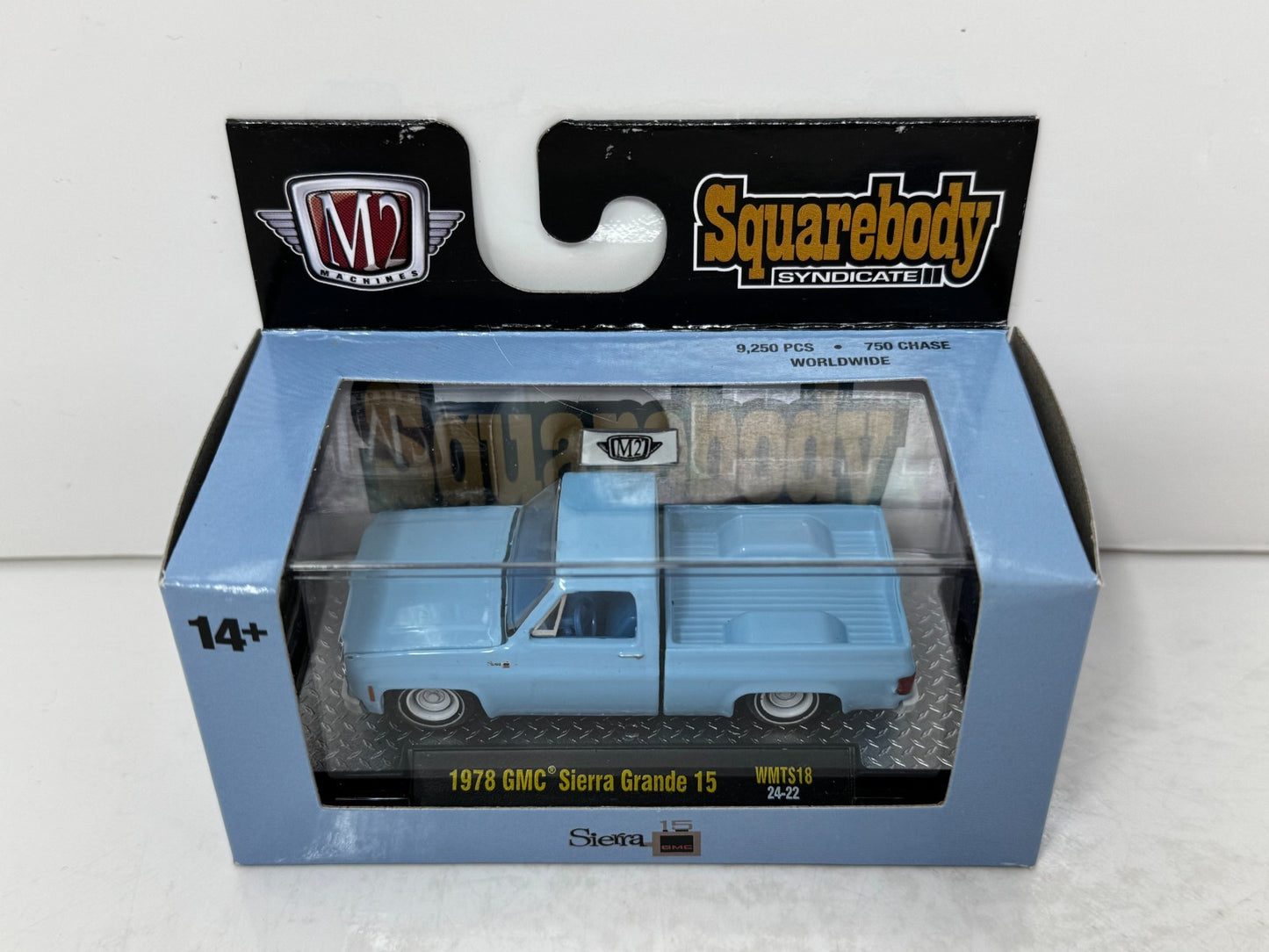 M2 Machines Squarebody Syndicate 1978 GMC Sierra Grande 15 1:64 Diecast