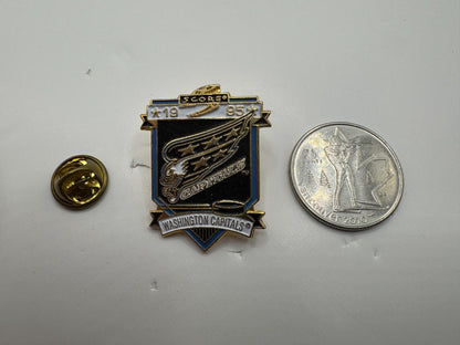 Pinnacle Score 1995 Washington Capitals NHL Hockey Team Lapel Pin⏳