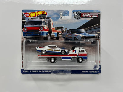 Hot Wheels Premium Team Transport #43 AMC Rebel Machine Wide Open 1:64 Diecast