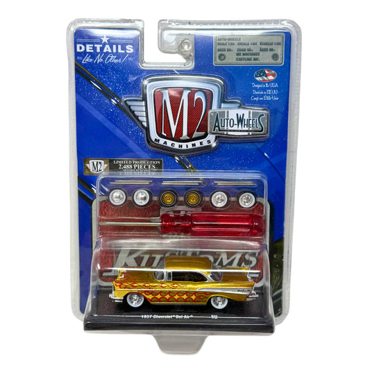M2 Machines Auto Wheels 1957 Chevrolet Bel Air Custom CHASE 1:64 Diecast