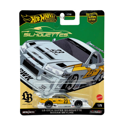 Hot Wheels Premium Silhouettes LB-ER34 Silhouette Nissan Skyline 1:64 Diecast
