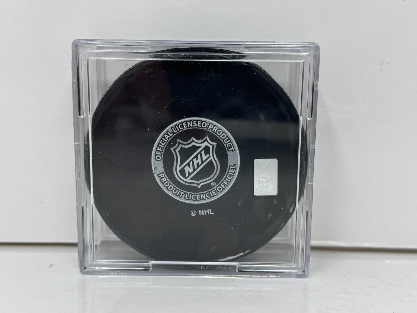 Jack Campbell Toronto Maple Leafs Signed NHL Autograph Puck Silver Auto