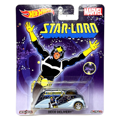 Hot Wheels Marvel Star-Lord Deco Delivery 1:64 Diecast Real Riders