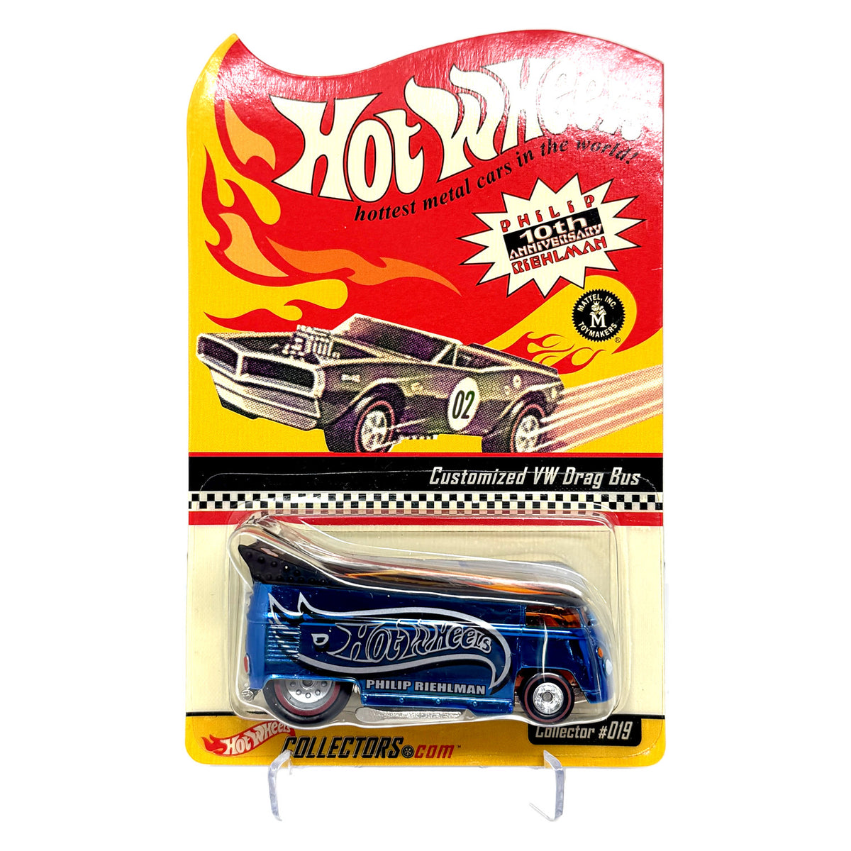 Hot Wheels Phil Riehlman 10th Anniversary VW Drag Bus 1:64 Diecast 2481/10000