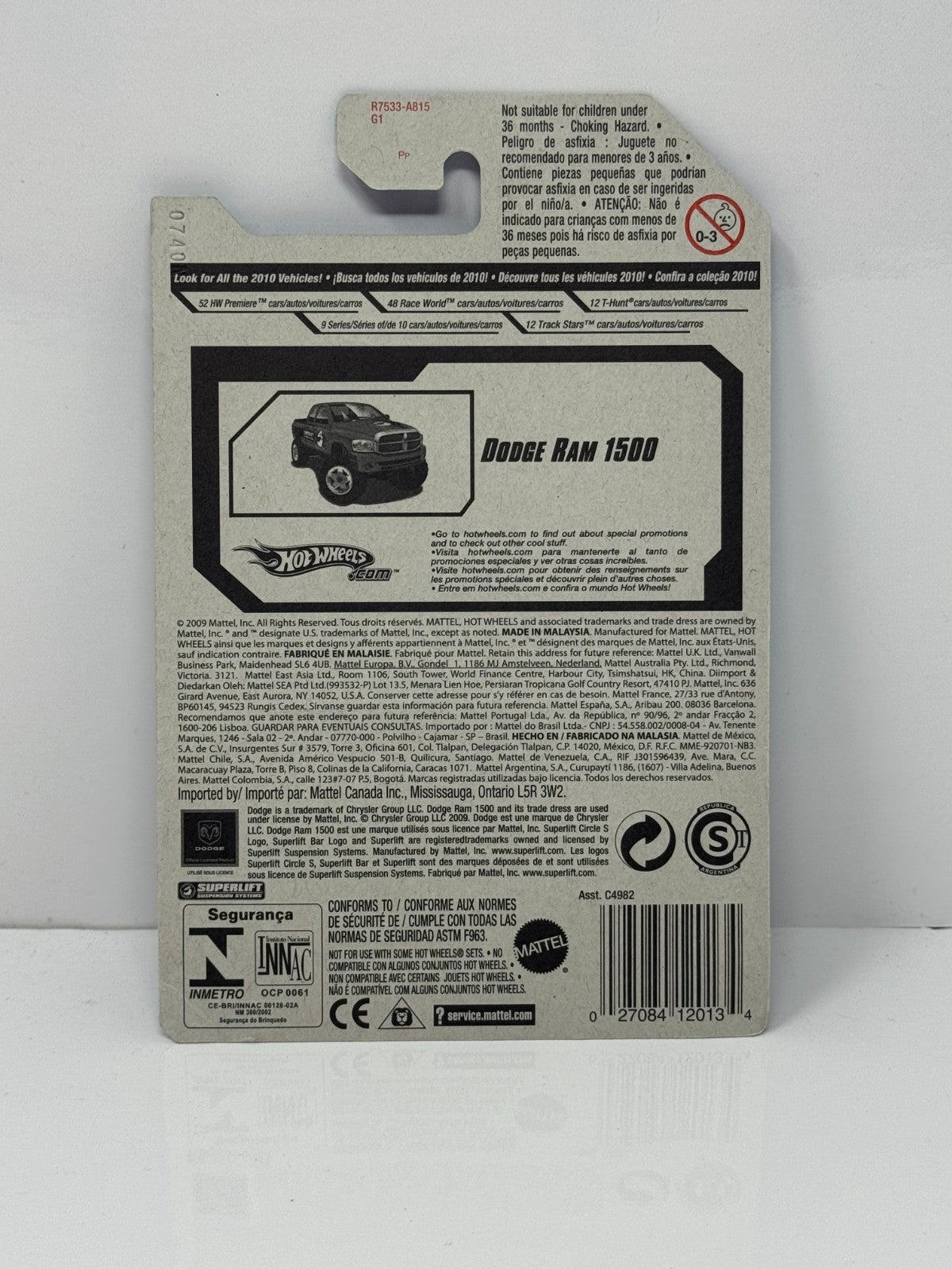 Hot Wheels Performance Dodge Ram 1500 1:64 Diecast V2