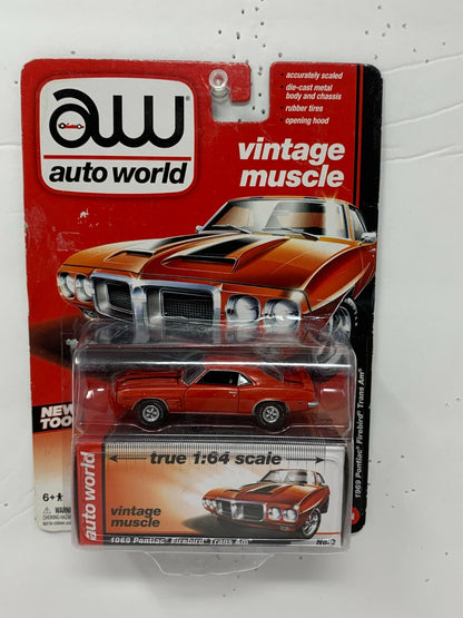 Auto World 1969 Pontiac Firebird Trans Am Vintage Muscle  1:64 Diecast
