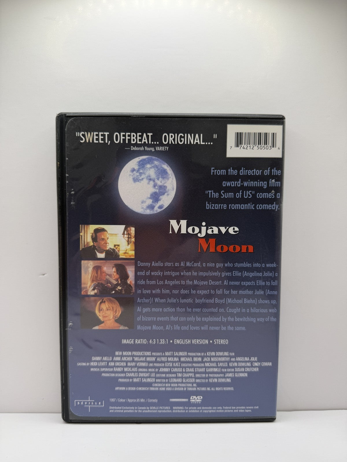 Mojave Moon (DVD) Danny Aiello Angelina Jolie Crime Comedy