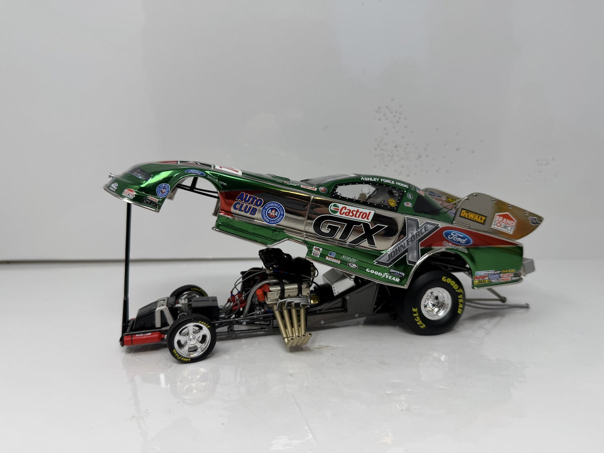 Action NHRA Ashley Force Castrol 2010 Ford Mustang Color Chrome 1:24 Diecast