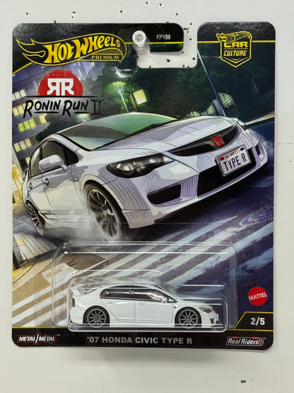 Hot Wheels Premium Ronin Run II 2007 Honda Civic Type R 1:64 Diecast