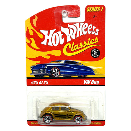 Hot Wheels Classics Series 1 Volkswagen VW Bug 1:64 Diecast Gold