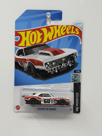 Hot Wheels HW Modified Custom 1968 Camaro 1:64 Diecast White