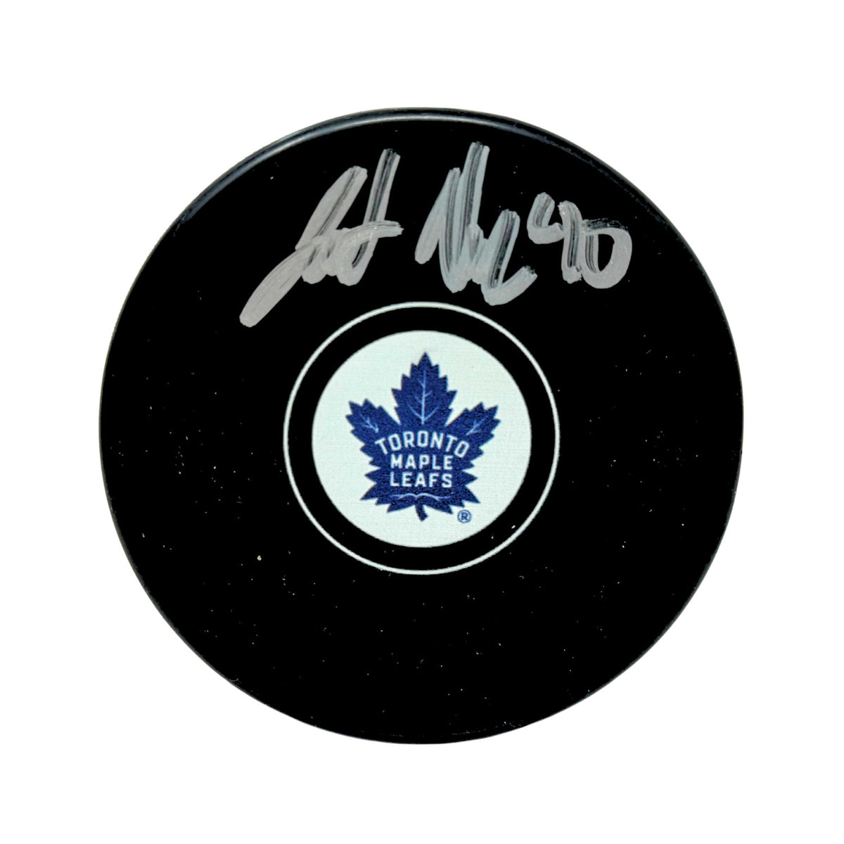 Jett Alexander Toronto Maple Leafs Signed NHL Autograph Puck Silver Auto