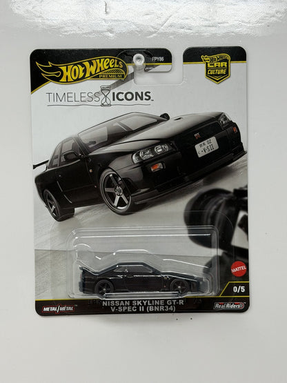 Hot Wheels Premium Timeless Icons Nissan Skyline GT-R V-Spec CHASE 1:64 Diecast