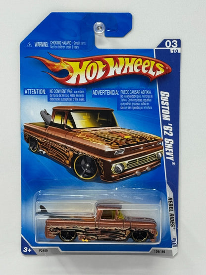 Hot Wheels Rebel Rides Custom 1962 Chevy Pickup 1:64 Diecast