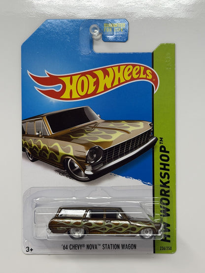 Hot Wheels Super Treasure Hunt 1964 Chevy Nova Station Wagon 1:64 Diecast STH