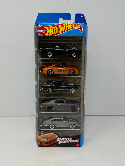 Hot Wheels Fast & Furious 5-Pack Car Gift Set 1:64 Diecast