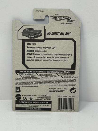 Hot Wheels Hot Auction ’10 1955 Chevy Bel Air 1:64 Diecast Factory Sealed
