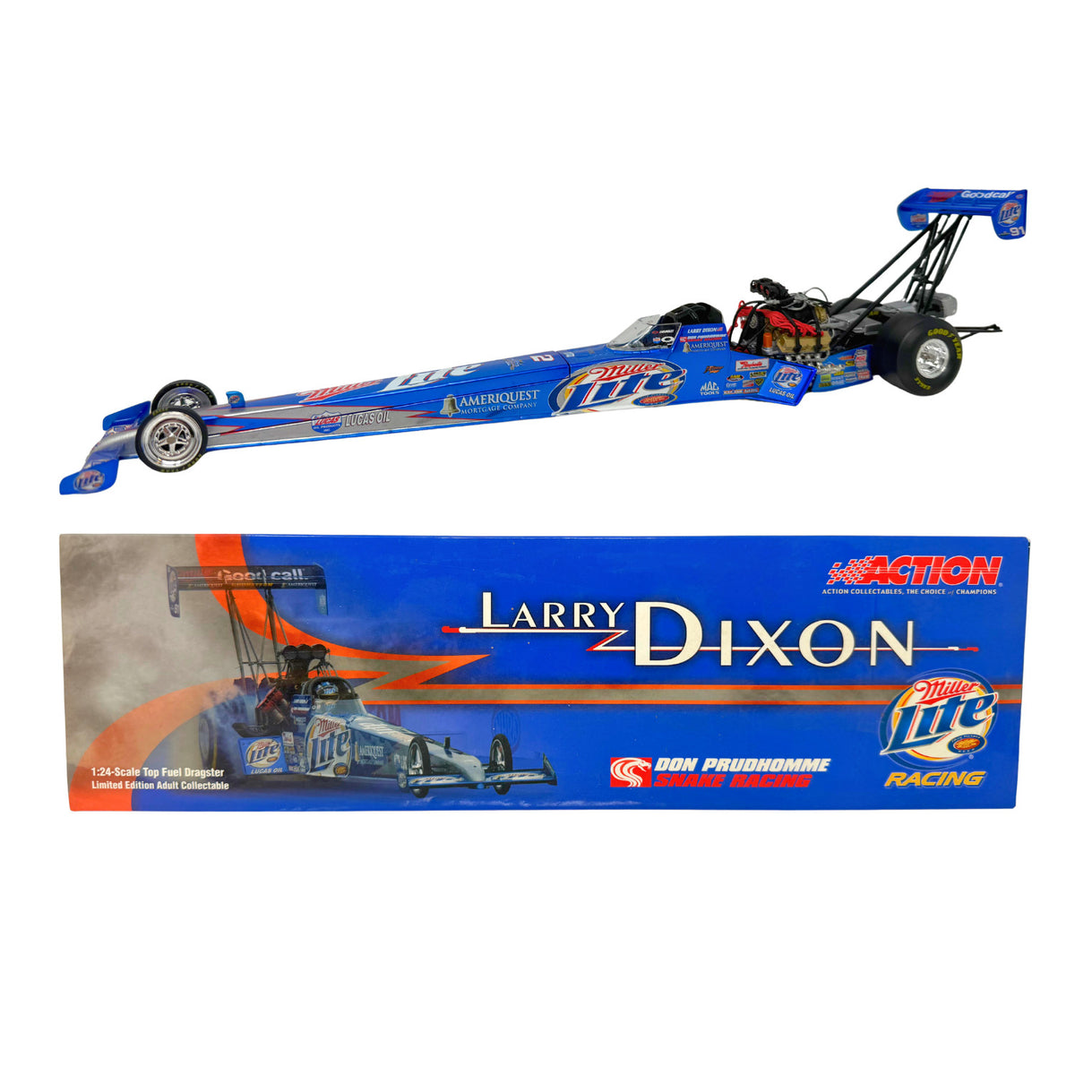 Action NHRA Dixon Miller Top Fuel Dragster 1:24 Diecast Liquid Color 1 of 78