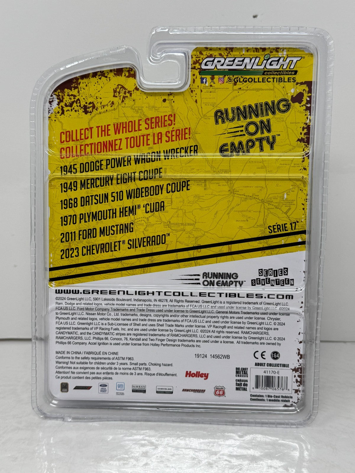 Greenlight Running on Empty 2011 Ford Mustang 1:64 Diecast