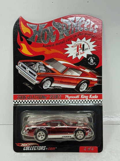 Hot Wheels RLC Red Line Club 2006 Selections Plymouth King Kuda 1:64 Diecast