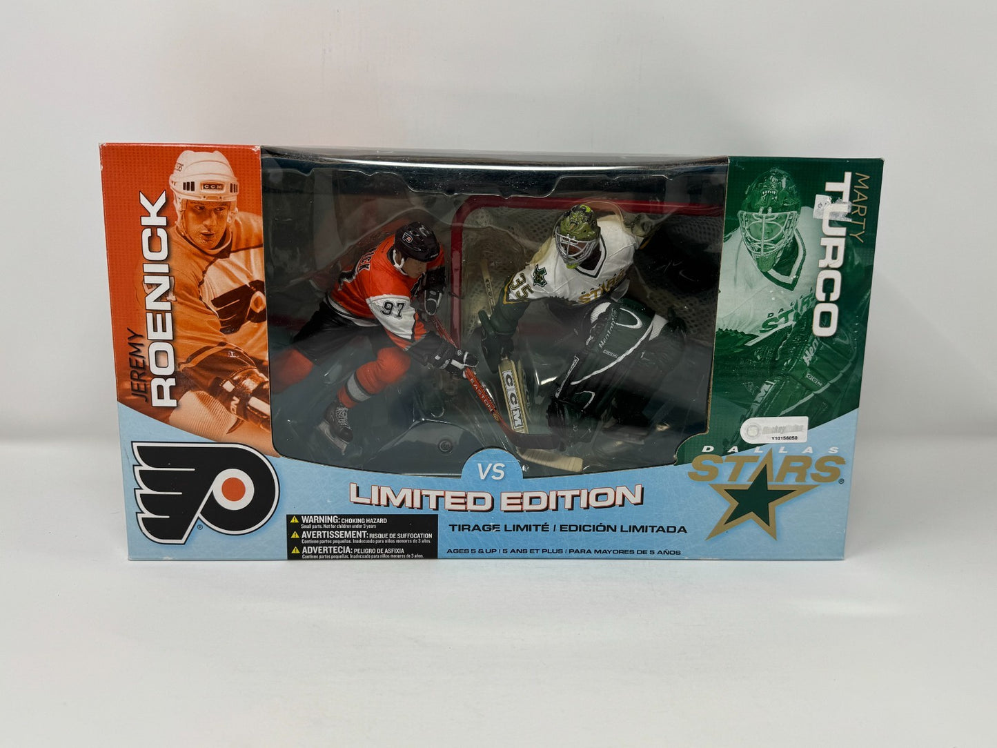 McFarlane NHL Jeremey Roenick Flyers vs. Marty Turco Stars 2-Pack Figure Set