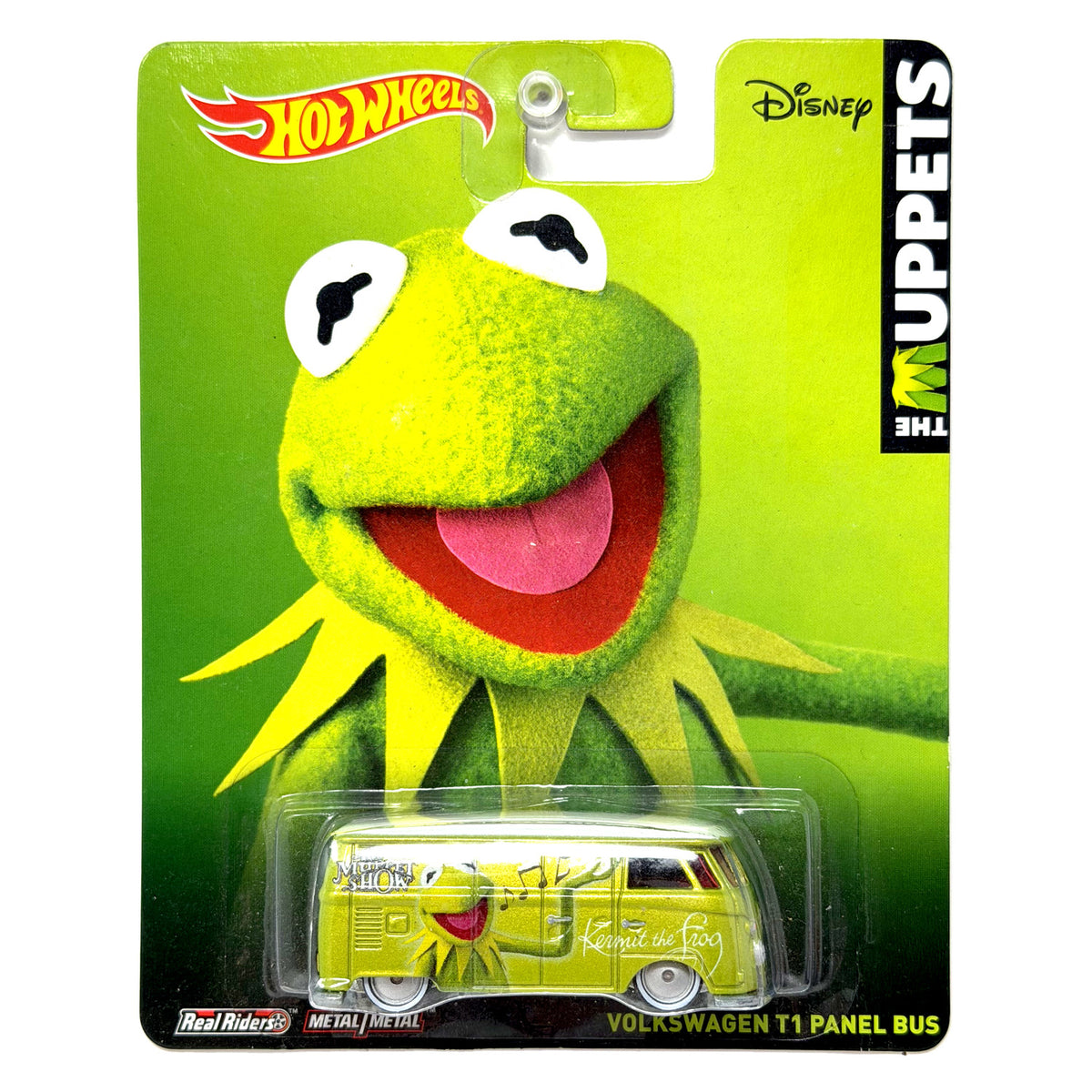 Hot Wheels Disney The Muppets Volkswagen T1 Panel Bus 1:64 Diecast Real Riders