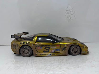 Action Racing #3 Dale Earnhardt GM 2001 Corvette C5R RACED VERSION 1:18 Diecast