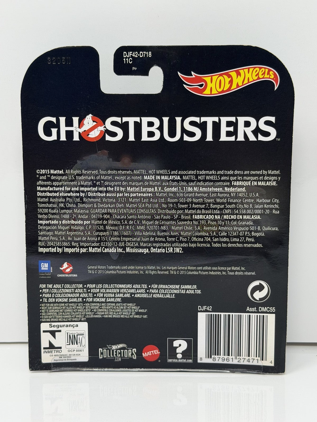 Hot Wheels Retro Entertainment Ghostbusters Ecto-1 1:64 Diecast White V3