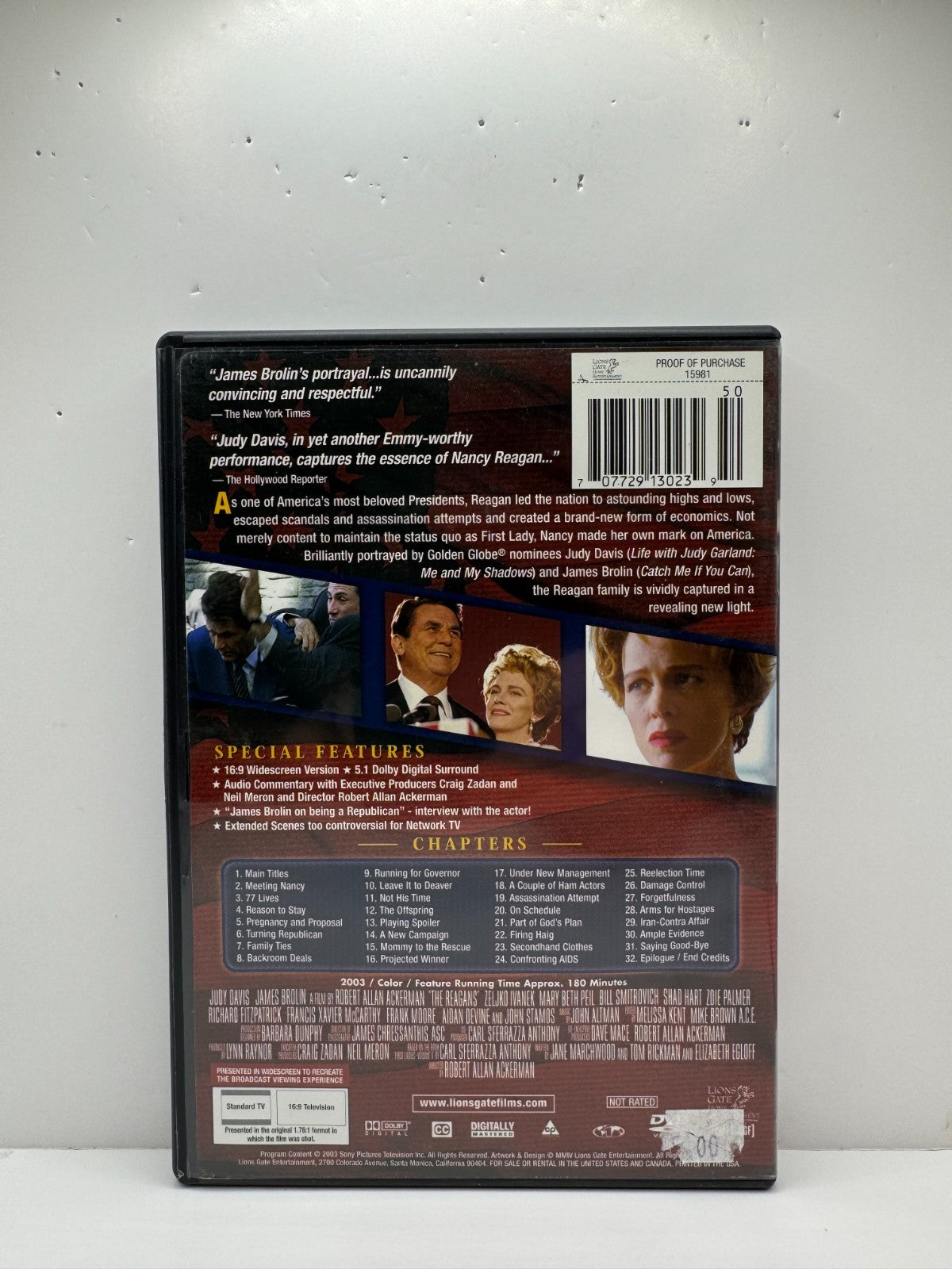 Reagans (DVD) James Brolin Drama