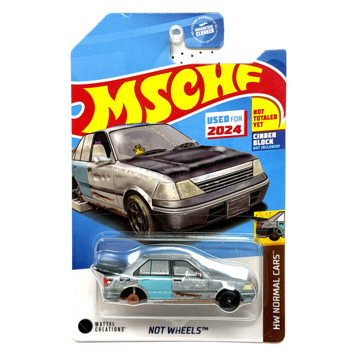 Hot Wheels x MSCHF Not Wheels HW Normal Cars 1:64 Diecast 2024 Mattel Creations