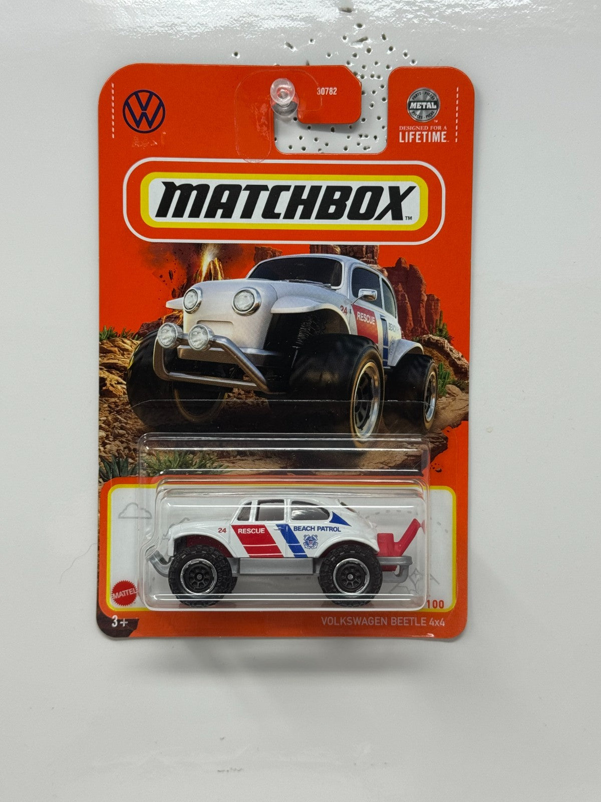 Matchbox Volkswagen Beetle 4x4 Beach Patrol Rescue 1:64 Diecast