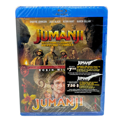 Jumanji Welcome to the Jungle (Blu-ray) Dwayne Johnson Adventure New & Sealed!!!