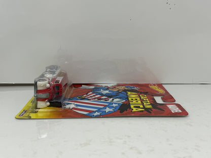 Hot Wheels Marvel Captain America 1938 Dodge Airflow 1:64 Diecast Real Riders