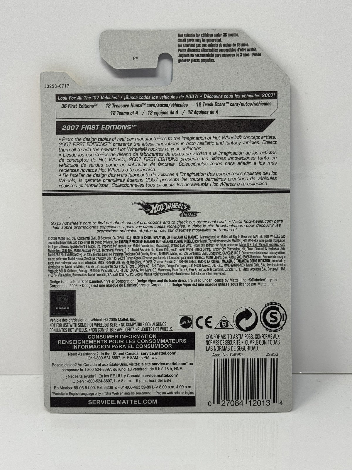 Hot Wheels 2006 Dodge Viper Coupe 1:64 Diecast